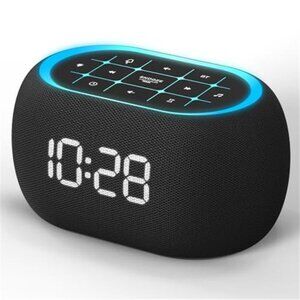 White Noise Machine Alarm Clock Bluetooth Speaker 21 Sounds Night Light Sleep